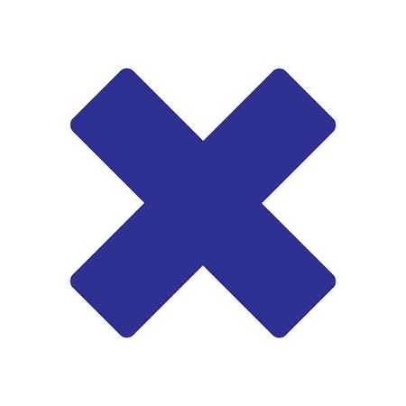 Ergomat DuraStripe Supreme 6inx6inx2in Xfts Rounded Blue, 30PK DSV-XR6-B-KIT